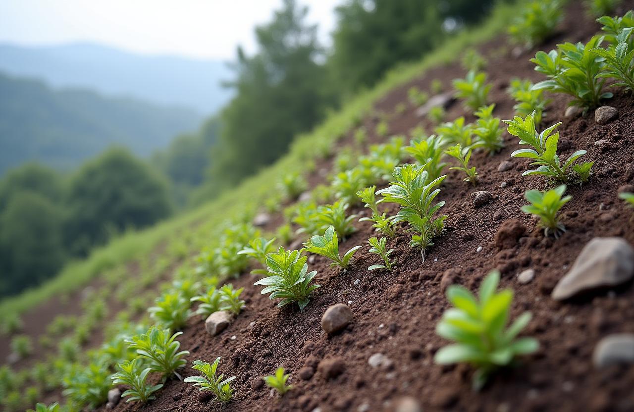 Restauración de tierra degradada